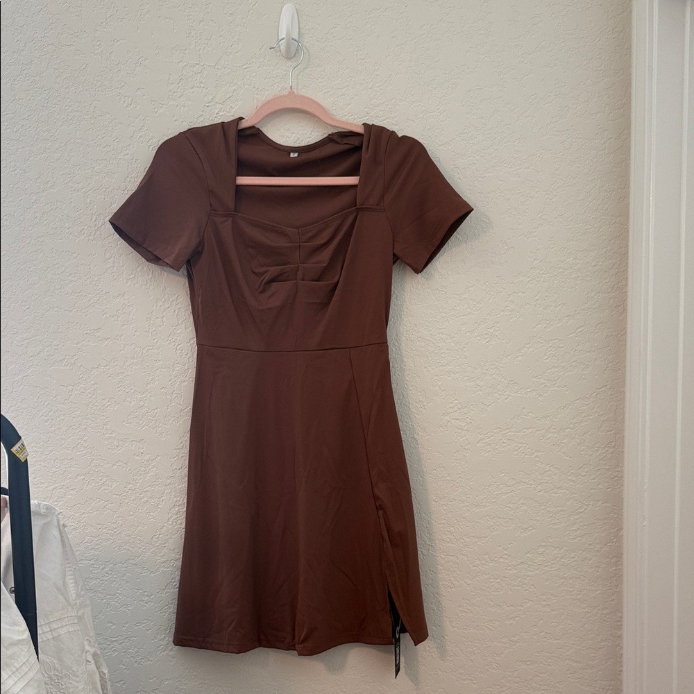 ❤️‍🔥NWT Kali Chocolate Brown Mini Dress